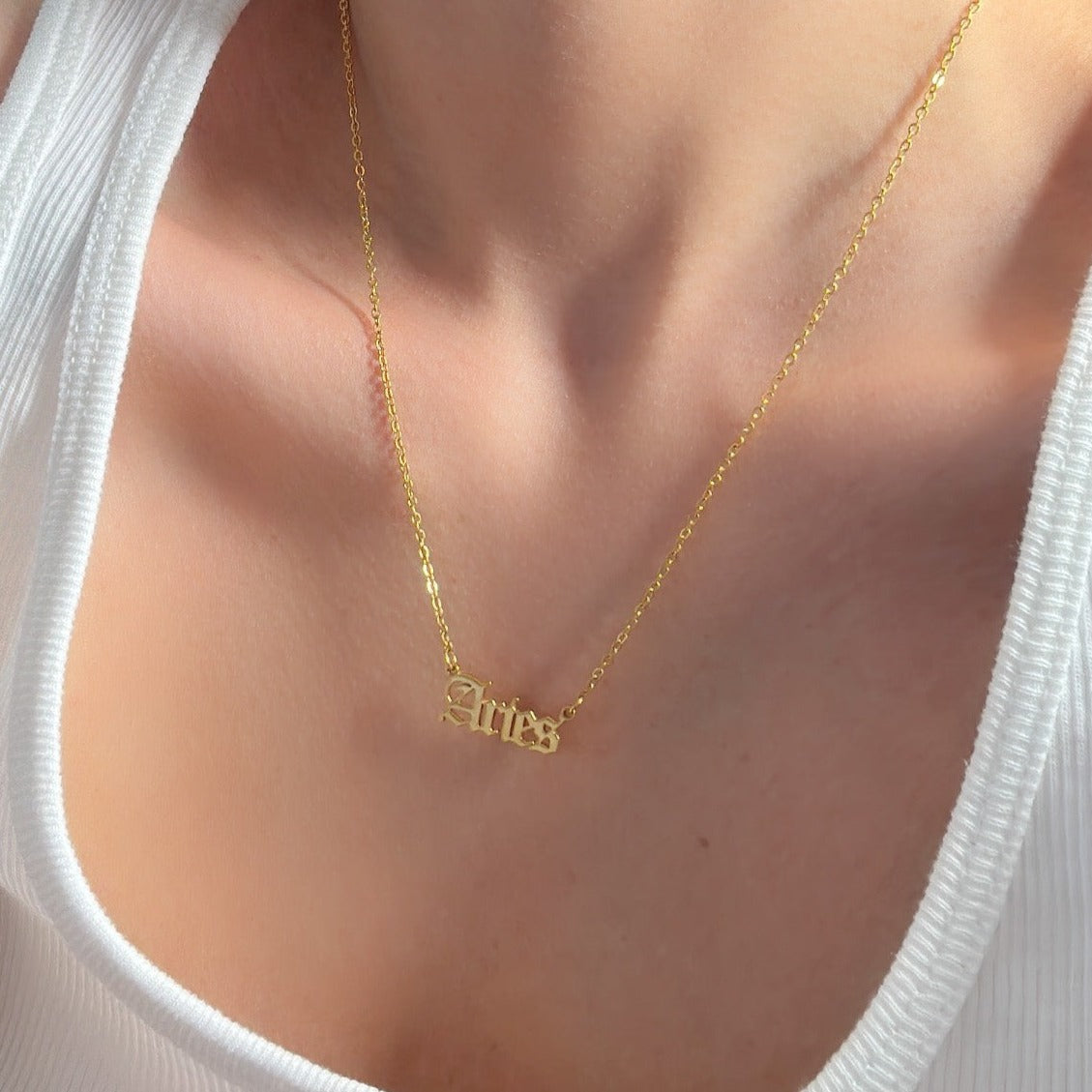 Collar con signo del zodíaco inglés antiguo de Rosoki ™