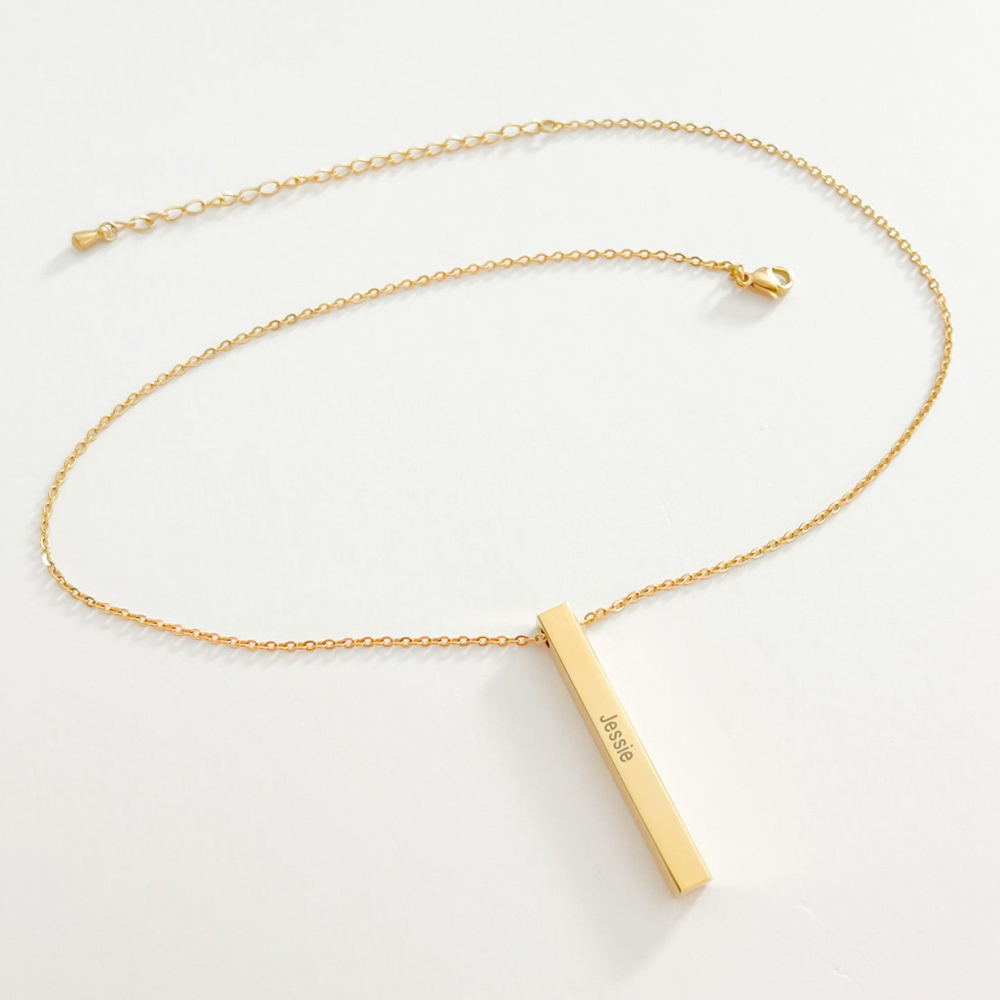 PERSONALISED ENGRAVABLE BAR NAME NECKLACE