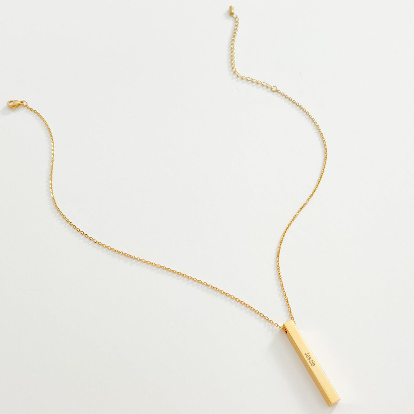 PERSONALISED ENGRAVABLE BAR NAME NECKLACE