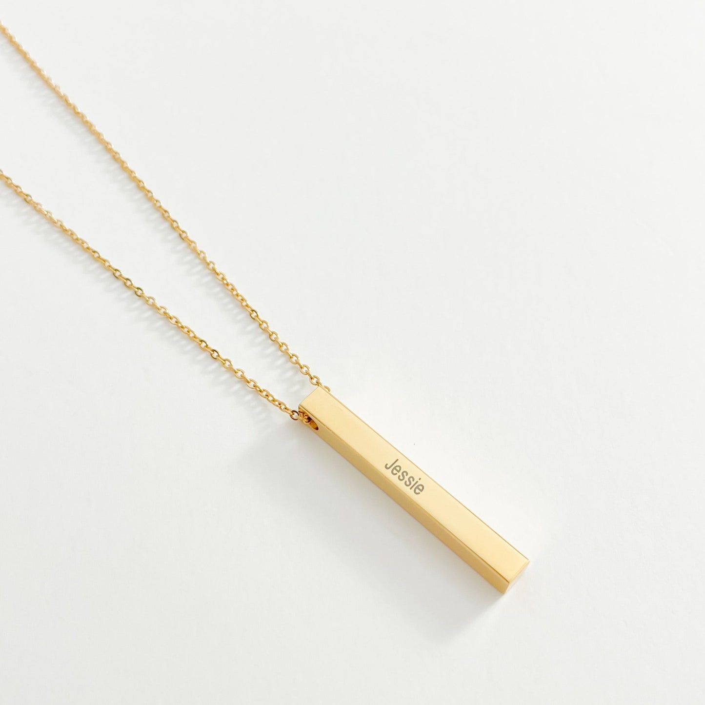 PERSONALISED ENGRAVABLE BAR NAME NECKLACE