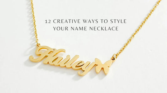 12 Creative Ways to Style Your Name Necklace - ROSOKI