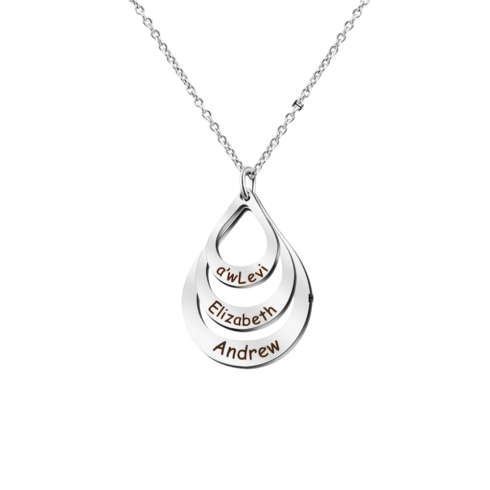 WATER DROP PENDANT NECKLACE - ROSOKI