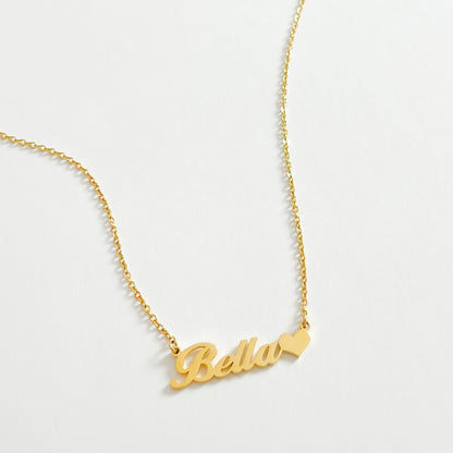 THE PERSONALISED CLASSIC HEART NAME NECKLACE